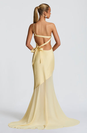 Asymmetric Bodycon Maxi Dress – Mirelle - Hadassha