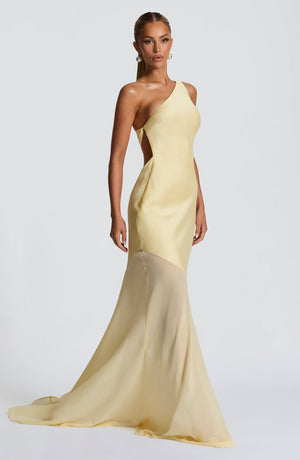 Asymmetric Bodycon Maxi Dress – Mirelle - Hadassha