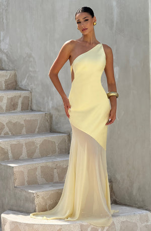 Asymmetric Bodycon Maxi Dress – Mirelle - Hadassha