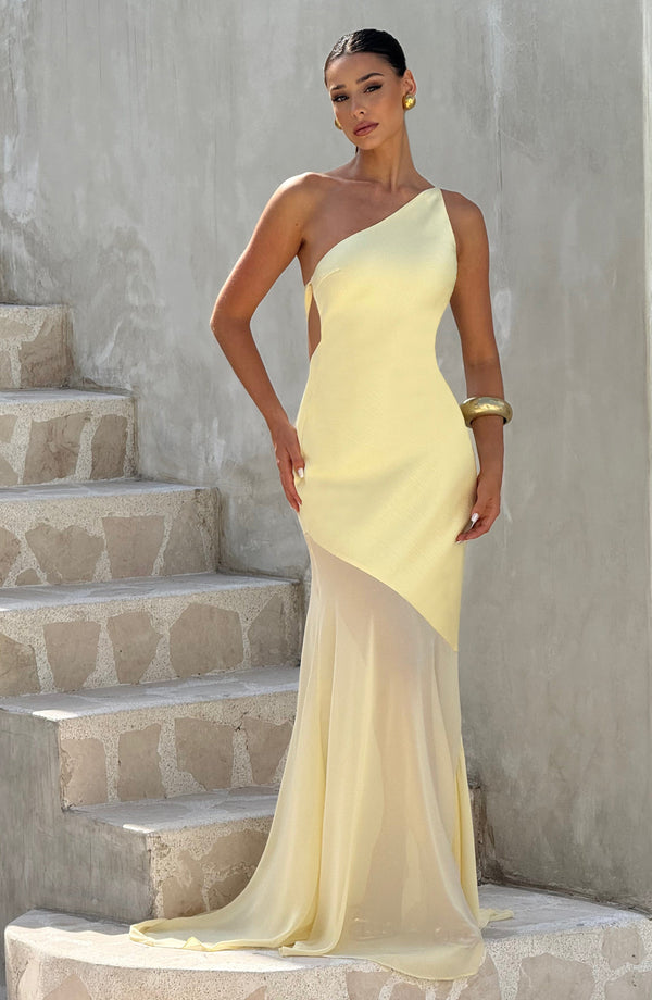 Asymmetric Bodycon Maxi Dress – Mirelle - Hadassha