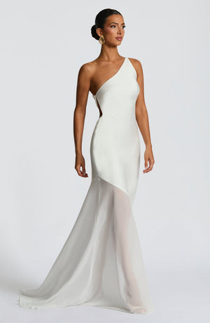 Asymmetric Bodycon Maxi Dress – Mirelle - Hadassha