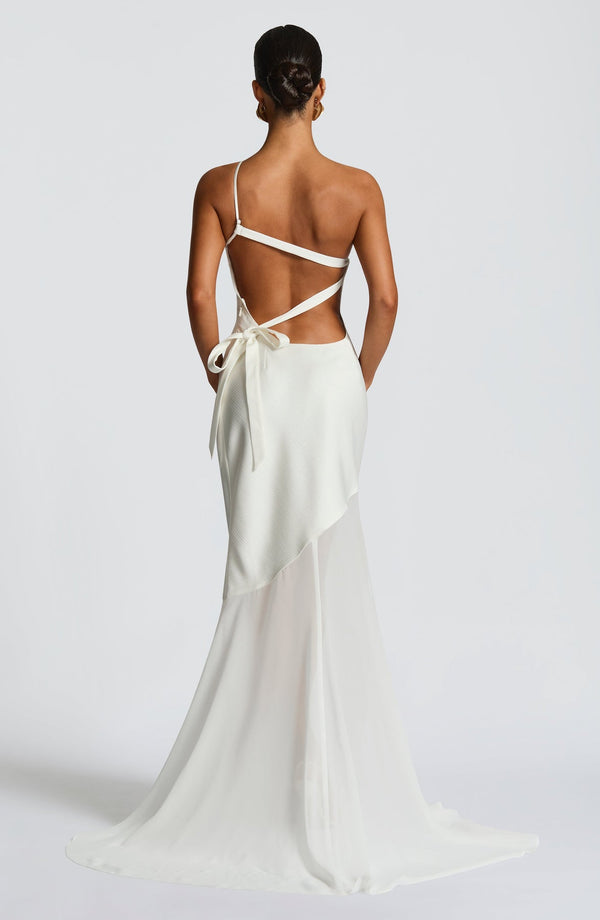 Asymmetric Bodycon Maxi Dress – Mirelle - Hadassha