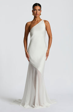 Asymmetric Bodycon Maxi Dress – Mirelle - Hadassha