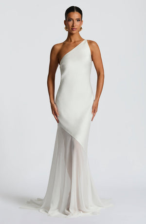 Asymmetric Bodycon Maxi Dress – Mirelle - Hadassha