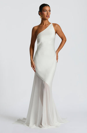 Asymmetric Bodycon Maxi Dress – Mirelle - Hadassha