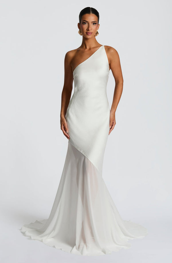 Asymmetric Bodycon Maxi Dress – Mirelle - Hadassha