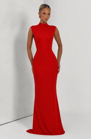 Backless Bodycon Maxi Dress High Waist – Selene - Hadassha
