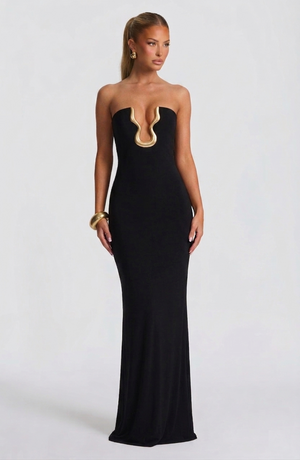 Bodycon Maxi Dress Stretch – Verity - Hadassha