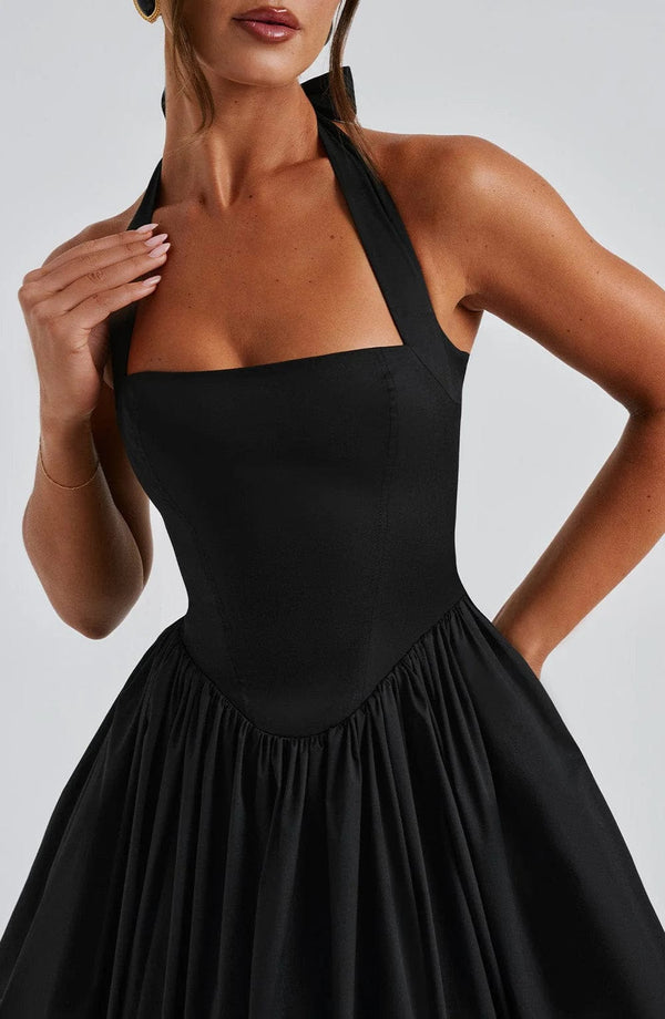 Boned Corset Midi Dress Sculpting Tulle-Lined – Elisabetta - Hadassha
