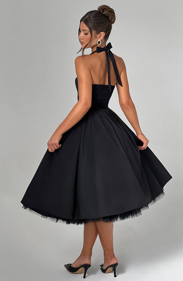 Boned Corset Midi Dress Sculpting Tulle-Lined – Elisabetta - Hadassha