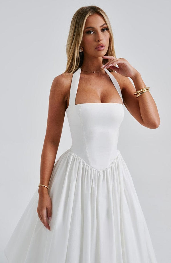 Boned Corset Midi Dress Sculpting Tulle-Lined – Elisabetta - Hadassha