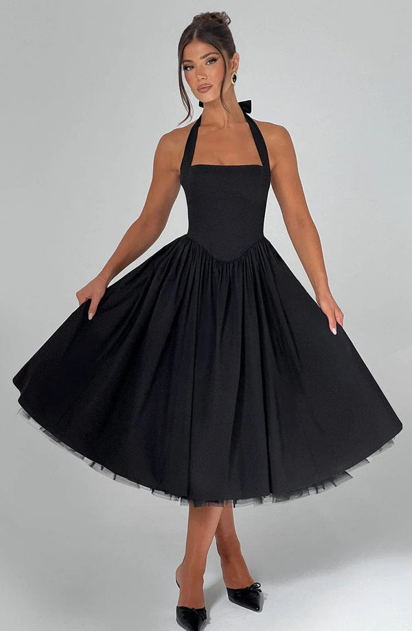 Boned Corset Midi Dress Sculpting Tulle-Lined – Elisabetta - Hadassha