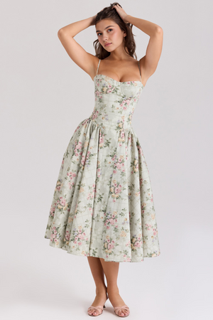 Bustier Dress Waist-Sculpting Adjustable Straps – Sylvia - Hadassha