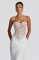 Bustier Mermaid Maxi Dress Lace – Verona - Hadassha