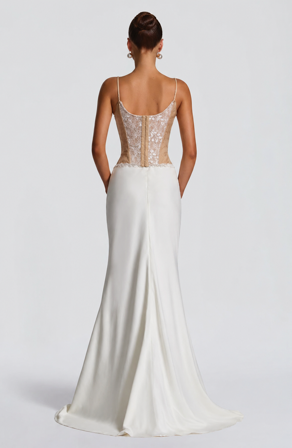 Bustier Mermaid Maxi Dress Lace – Verona - Hadassha