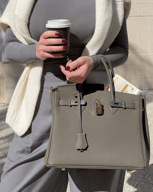 Commuter Tote Spacious Vegan Suede – Sienna - Hadassha