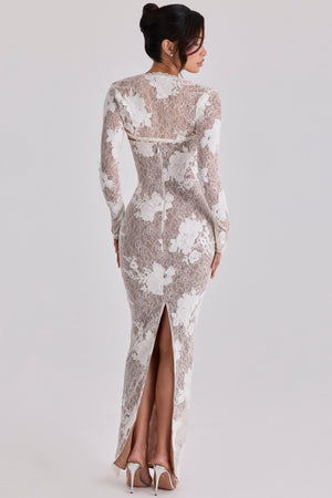Corset Lace Maxi Dress Sculpting – Lucienne - Hadassha