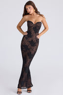 Corset Lace Maxi Dress Sculpting – Lucienne - Hadassha