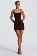 Corset Mini Dress Waist-Defining – Verona - Vinho - Hadassha