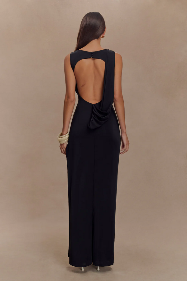 Draped Bodycon Midi Dress – Isolde - Hadassha