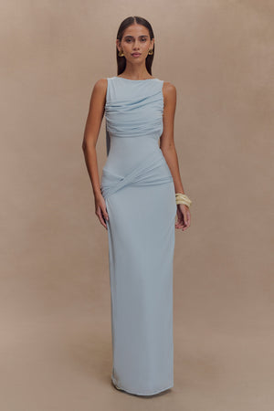 Draped Bodycon Midi Dress – Isolde - Hadassha