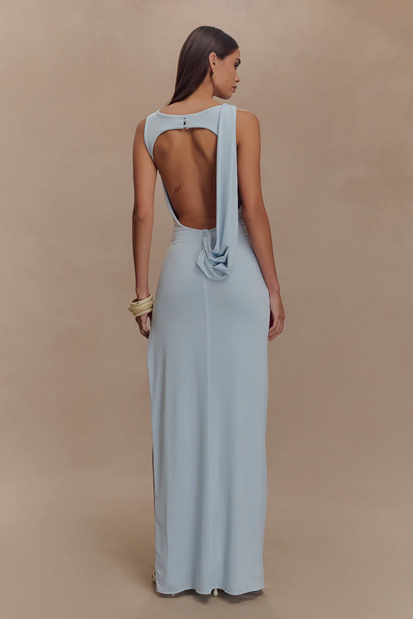 Draped Bodycon Midi Dress – Isolde - Hadassha