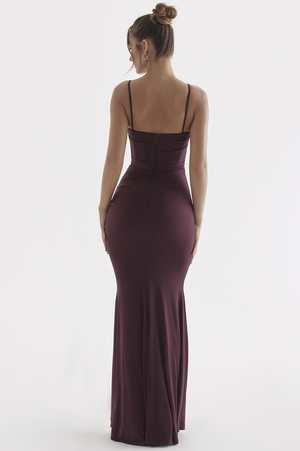 Draped Maxi Dress Bust-Lifting – Thalia - Hadassha