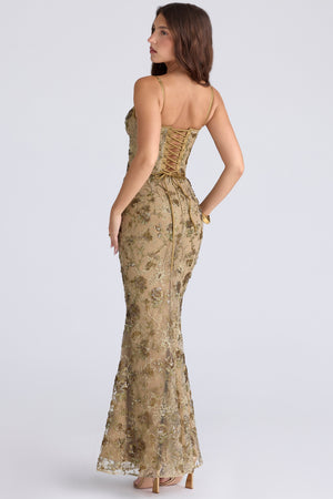 Embellished Corset Maxi Dress Tulle – Nerida - Hadassha
