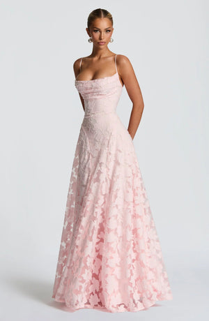 Evening Gown – Blooming Grace - Pink - Hadassha