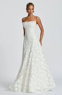 Evening Gown – Blooming Grace - White - Hadassha