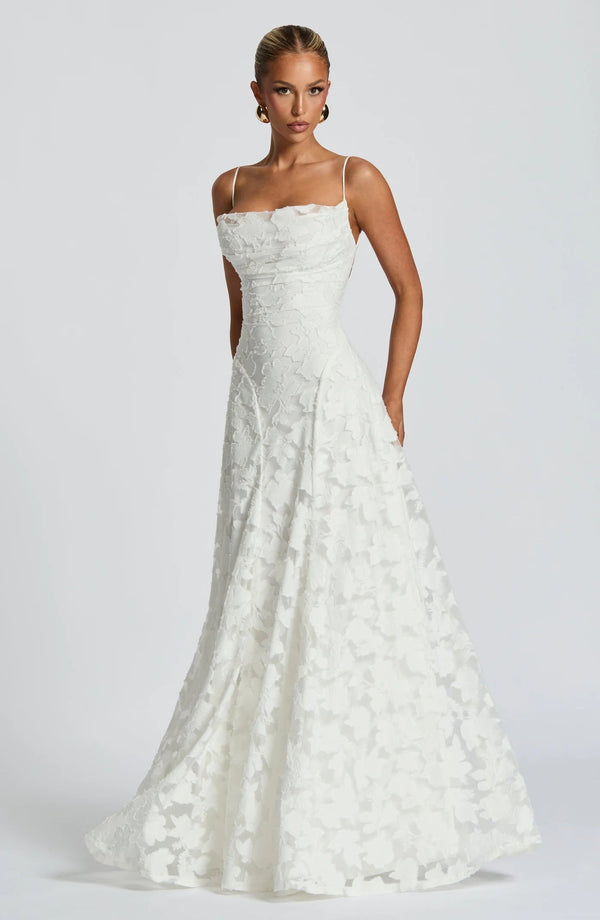 Evening Gown – Blooming Grace - White - Hadassha
