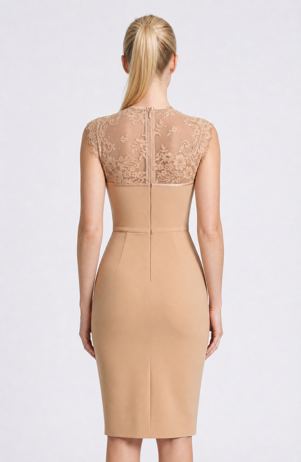 Halter Lace Bodycon Mini Dress – Romilly - Hadassha