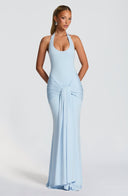 Halter Maxi Dress Bodycon Modal Jersey – Elowen - Hadassha