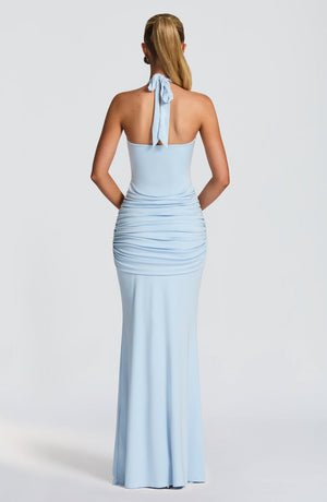 Halter Maxi Dress Bodycon Modal Jersey – Elowen - Hadassha