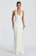 Halter Maxi Dress Bodycon Modal Jersey – Elowen - Hadassha