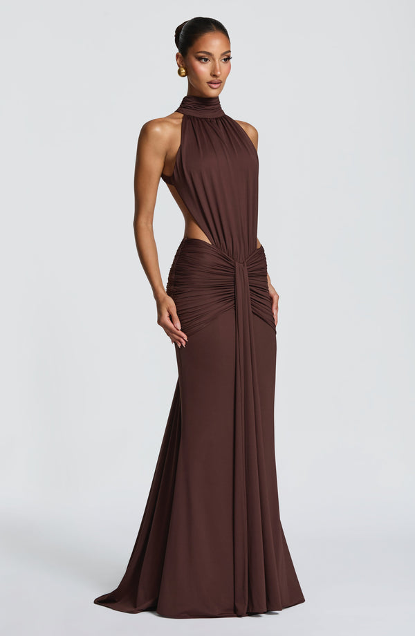 Halter Maxi Dress Sculpting – Honora - Hadassha