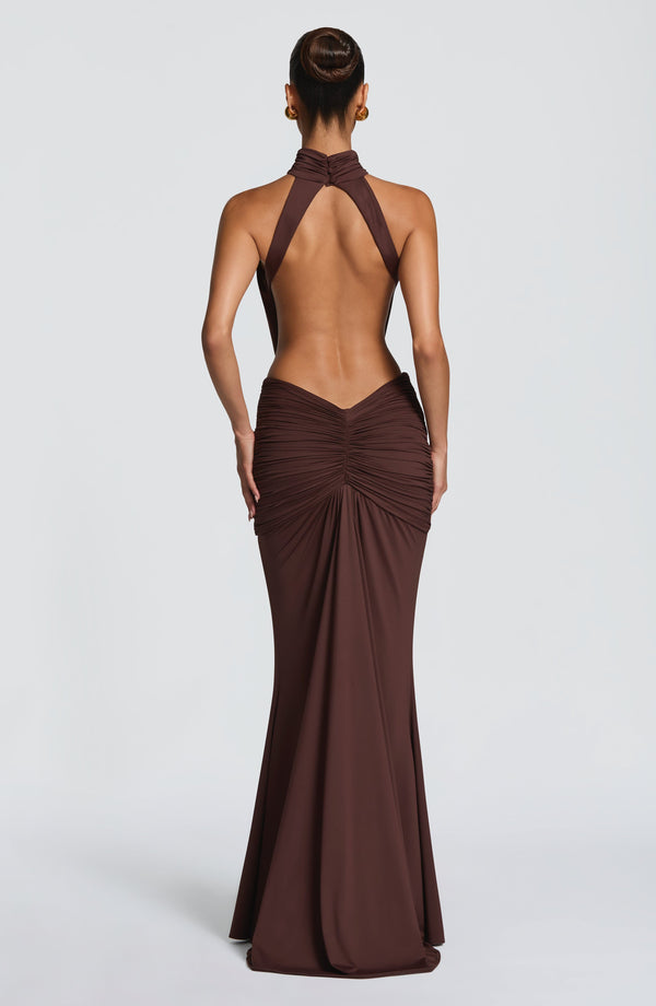 Halter Maxi Dress Sculpting – Honora - Hadassha