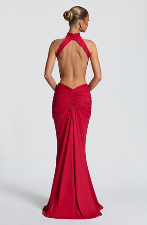 Halter Maxi Dress Sculpting – Honora - Hadassha