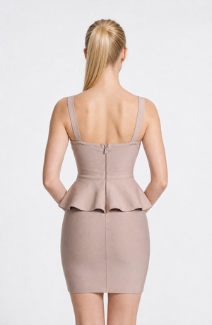 Halter Mini Dress Lace-Up Back – Violette - Hadassha