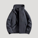 Hooded Breathable Packable Waterproof Jacket - Black - Hadassha