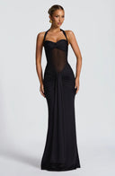 Hourglass Gown Sculpting – Serena - Black - Hadassha