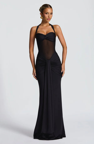 Hourglass Gown Sculpting – Serena - Black - Hadassha