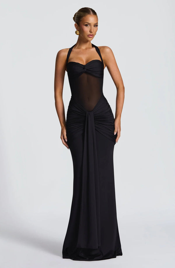 Hourglass Gown Sculpting – Serena - Black - Hadassha