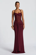 Hourglass Gown Sculpting – Serena - Burgundy - Hadassha