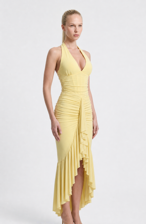 Lace Halter Bodycon Mini Dress – Aveline - Hadassha