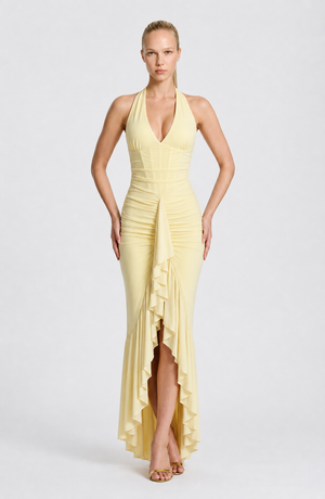 Lace Halter Bodycon Mini Dress – Aveline - Hadassha
