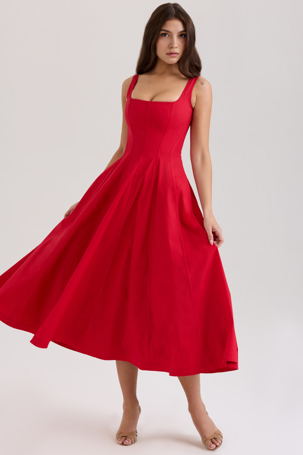 Ladies’ Bustier Midi Dress Shaping – Eleanor - Hadassha