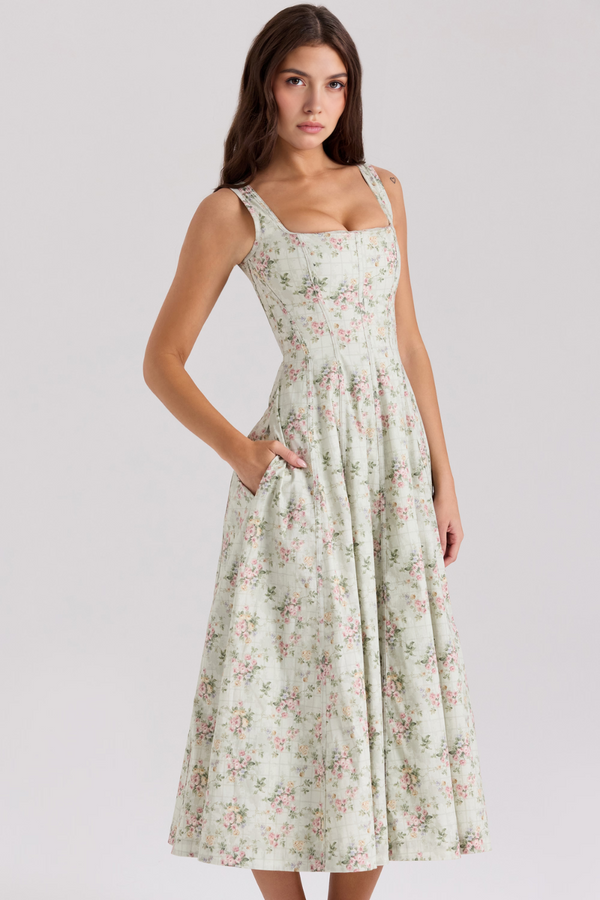 Ladies’ Bustier Midi Dress Shaping – Eleanor - Hadassha