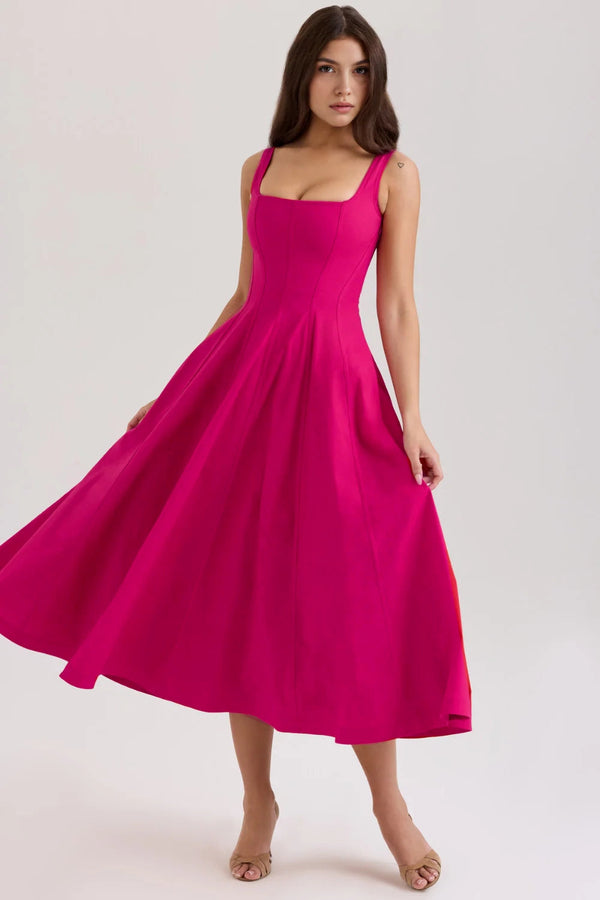 Ladies’ Bustier Midi Dress Shaping – Eleanor - Hadassha