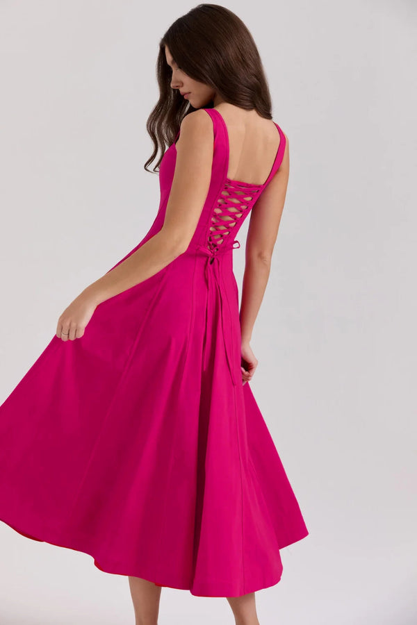 Ladies’ Bustier Midi Dress Shaping – Eleanor - Hadassha